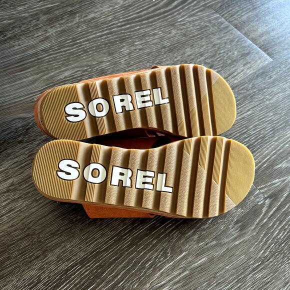 NWOB Sorel Women's Cameron Flatform Mule Sandals Desert Sun US 7 - Picture 5 of 16